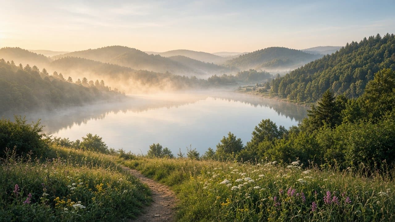 Hennesee im Sauerland bei Meschede